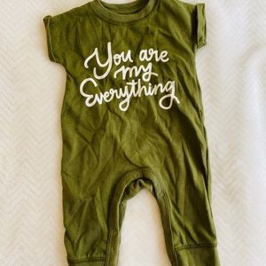 Olive colored jumper baby girl